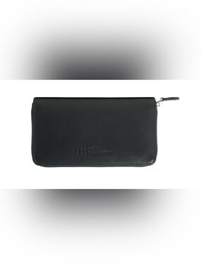Hotel Collection Black Embossed Leather Folder
